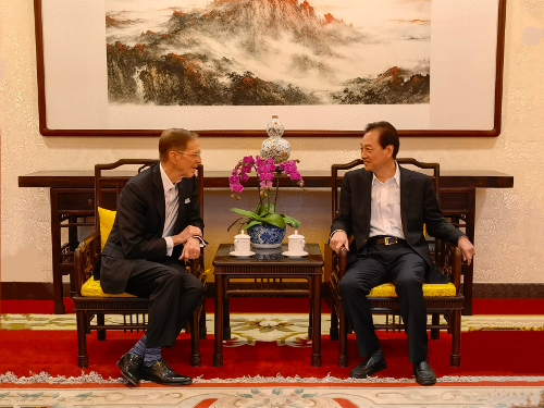 王超会长会见科恩集团高级顾问蔡瑞德